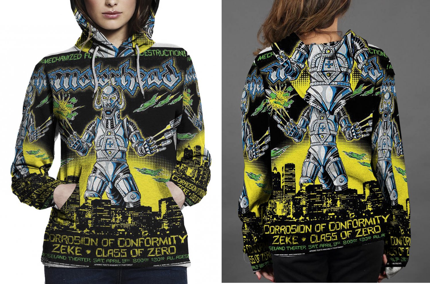 1CORROSION OF CONFORMITY Zeke Class Of Zero Hoodie Women's