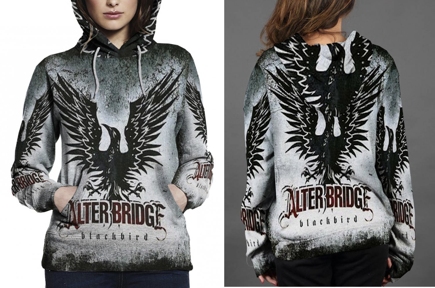 Alter Brige Black Bird Logo Hoodie Women's
