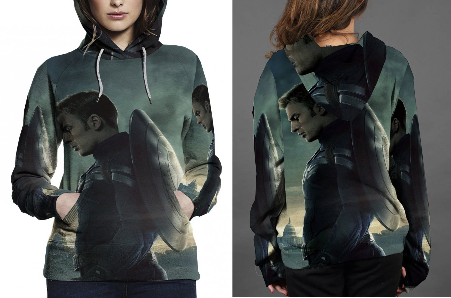 Captain America Hoodie Women's