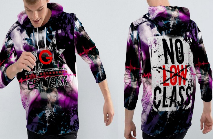 Men Style machine gun kelly MGK Hoodie Fullprint Men