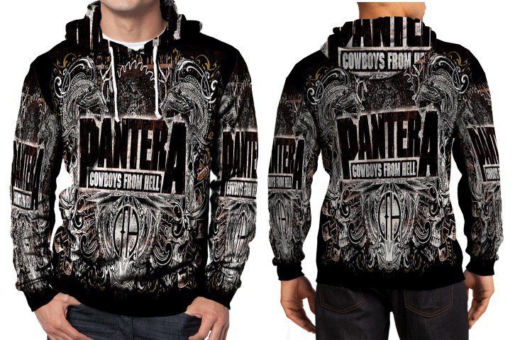 P4ntera12 Modern Metal Cowboys From Hell Hoodie Men