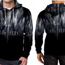Game Of Thrones Sword N Crow Hoodie Fullprint For  Men