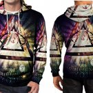 Illuminati Rainbow Colours Hoodie Fullprint For  Men