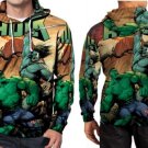 Movie Cartoon Comic  S-3 XL Hulk Vs Hunter Hoodie Fullprint Men
