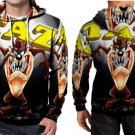 Movie Cartoon Comic  S-3 XL Taz Don't Mess Hoodie Fullprint Men