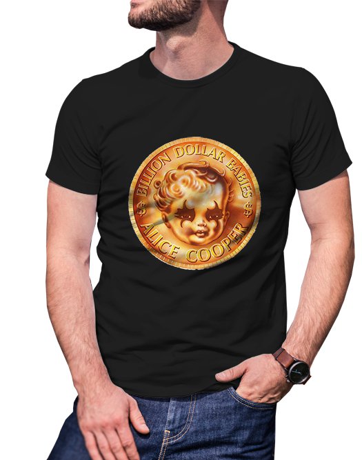 Gildan High Quality Short tee  Alice2 Cooper1 Billion Dollar T shirt Men Black