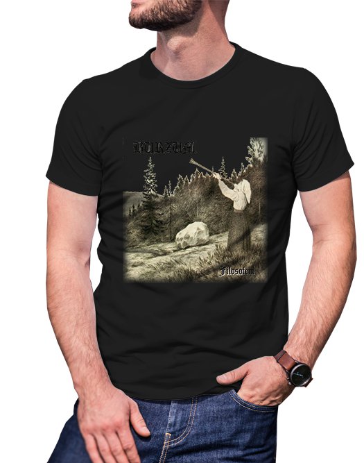 Gildan High Quality Short tee  burzum T shirt Men Black