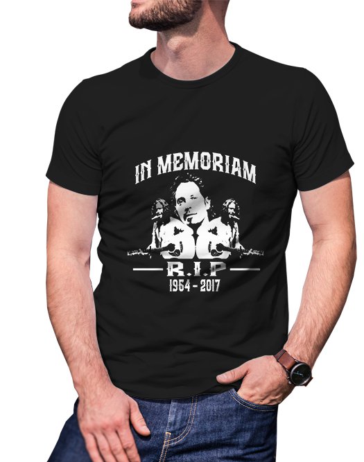 Gildan High Quality Short tee  chris cornell in memoriam 1 T shirt Men Black