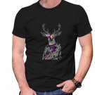 Gildan High Quality Short tee  DEER BIG T shirt Men Black