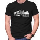 Gildan High Quality Short tee  evolution motorbike T shirt Men Black