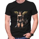 Gildan High Quality Short tee  wonder woman T shirt Men Black