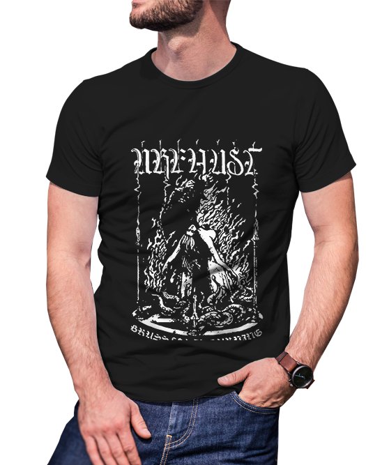 Gildan High Quality Short tee  urfaust T shirt Men Black
