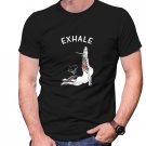 Gildan High Quality Short tee  unicorn exhale T shirt Men Black