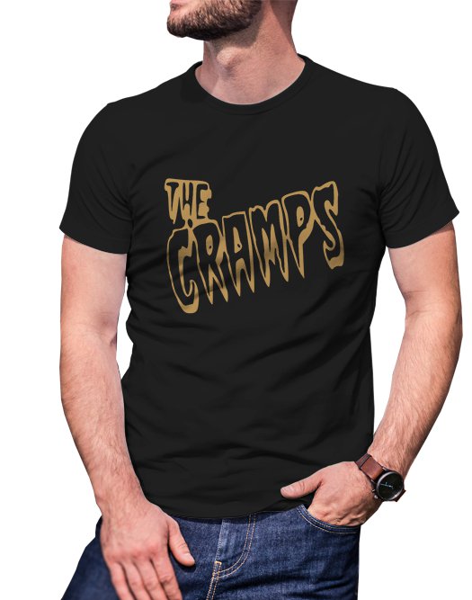 Gildan High Quality Short tee  the cramps T shirt Men Black
