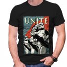 Gildan High Quality Short tee  star wars unite T shirt Men Black