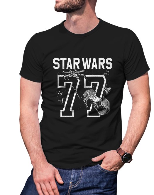 Gildan High Quality Short tee  STAR WARS T shirt Men Black