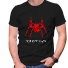 Gildan High Quality Short tee  Spikes tactical T shirt Men Black