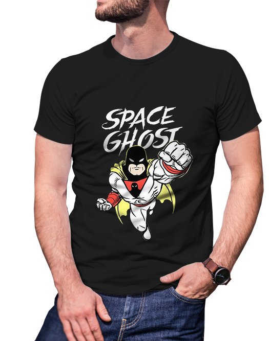 Gildan High Quality Short tee  Space Ghost T shirt Men Black
