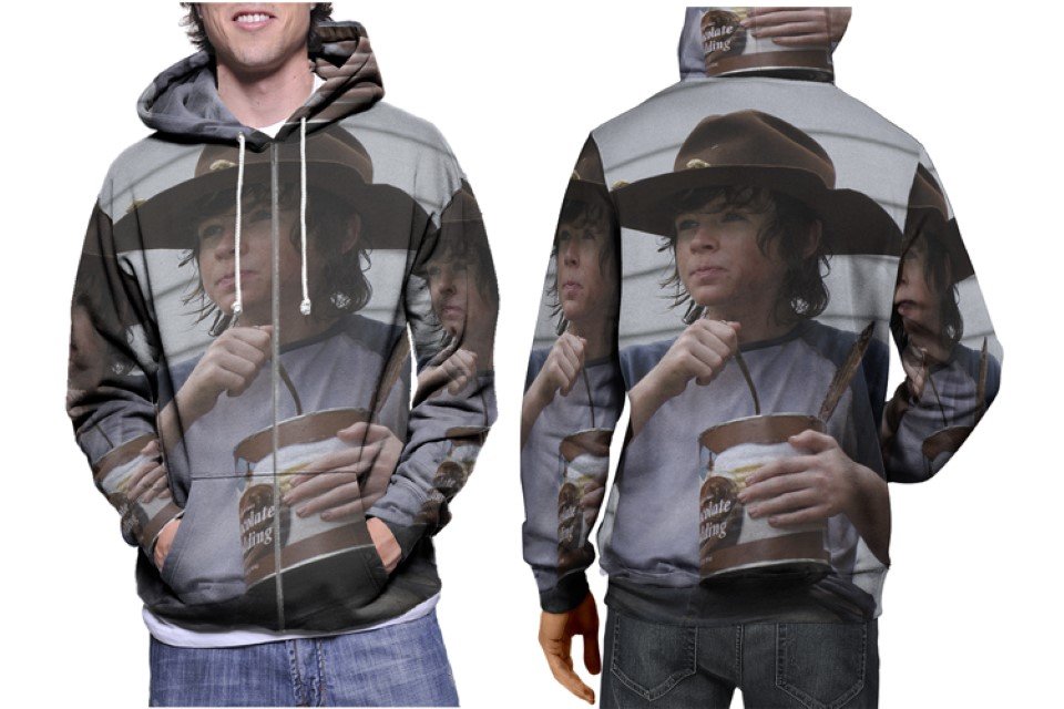 Carl Grimes Walking Dead 3D Printed Hoodie Men Women Pullover S-3XL