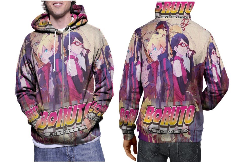 Boruto Anime Naruto Next Gen 3 3D Printed Hoodie Men Women Pullover S-3XL