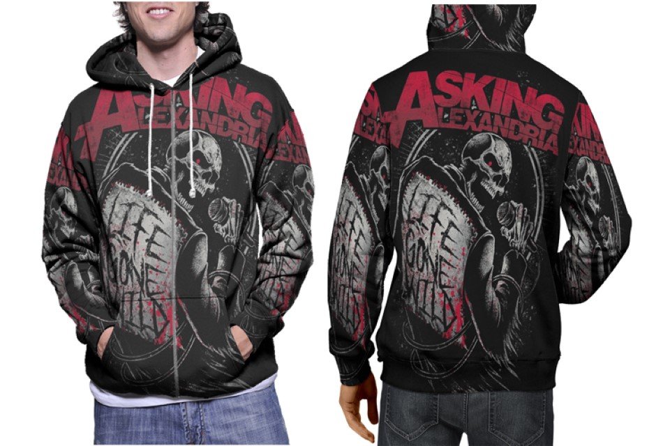 Asking Alexandria Band Member 3D Printed Hoodie Men Women Pullover S-3XL
