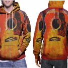 Guitar Design Pattern Premium Hoodie | Unisex 3D Print Sweatshirt | S-3XL