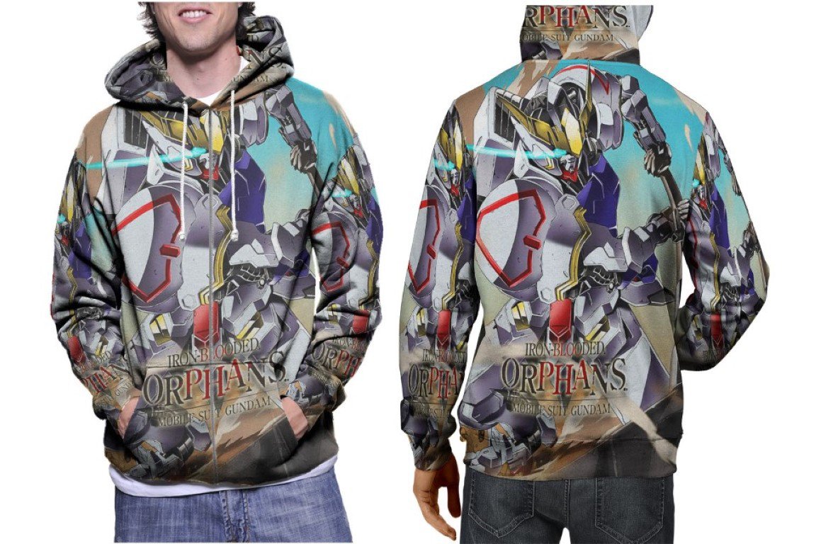 Gundam Iron Blooded Orphans Premium Hoodie | Unisex 3D Print Sweatshirt | S-3XL