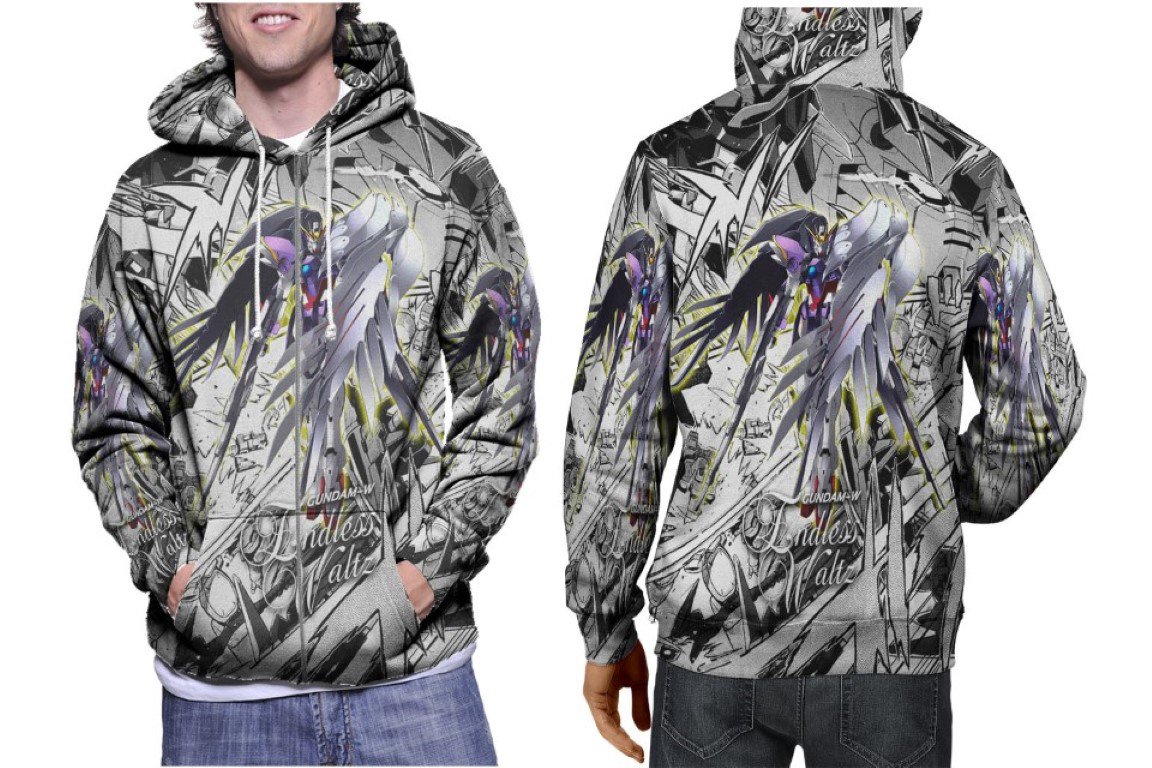 Gundam Wing Endless Waltz Premium Hoodie | Unisex 3D Print Sweatshirt | S-3XL