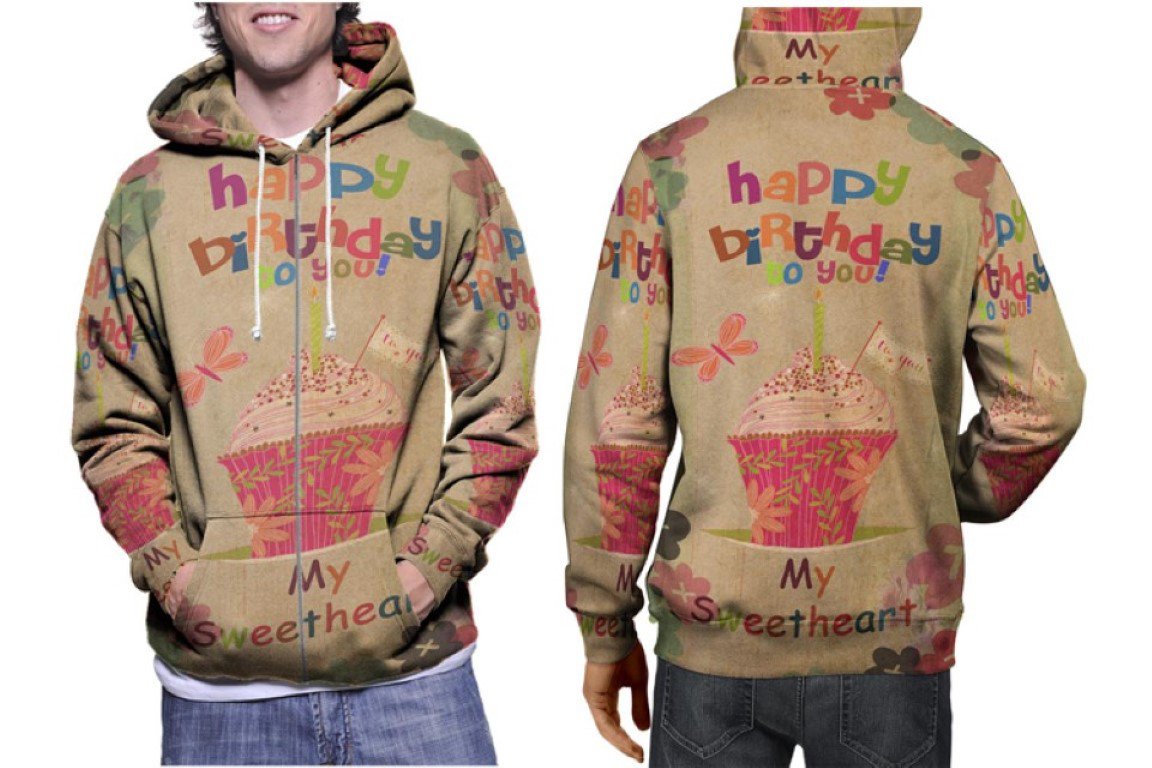 Happy Birthday My Sweet Heart Premium Hoodie | Unisex 3D Print Sweatshirt | S-3XL