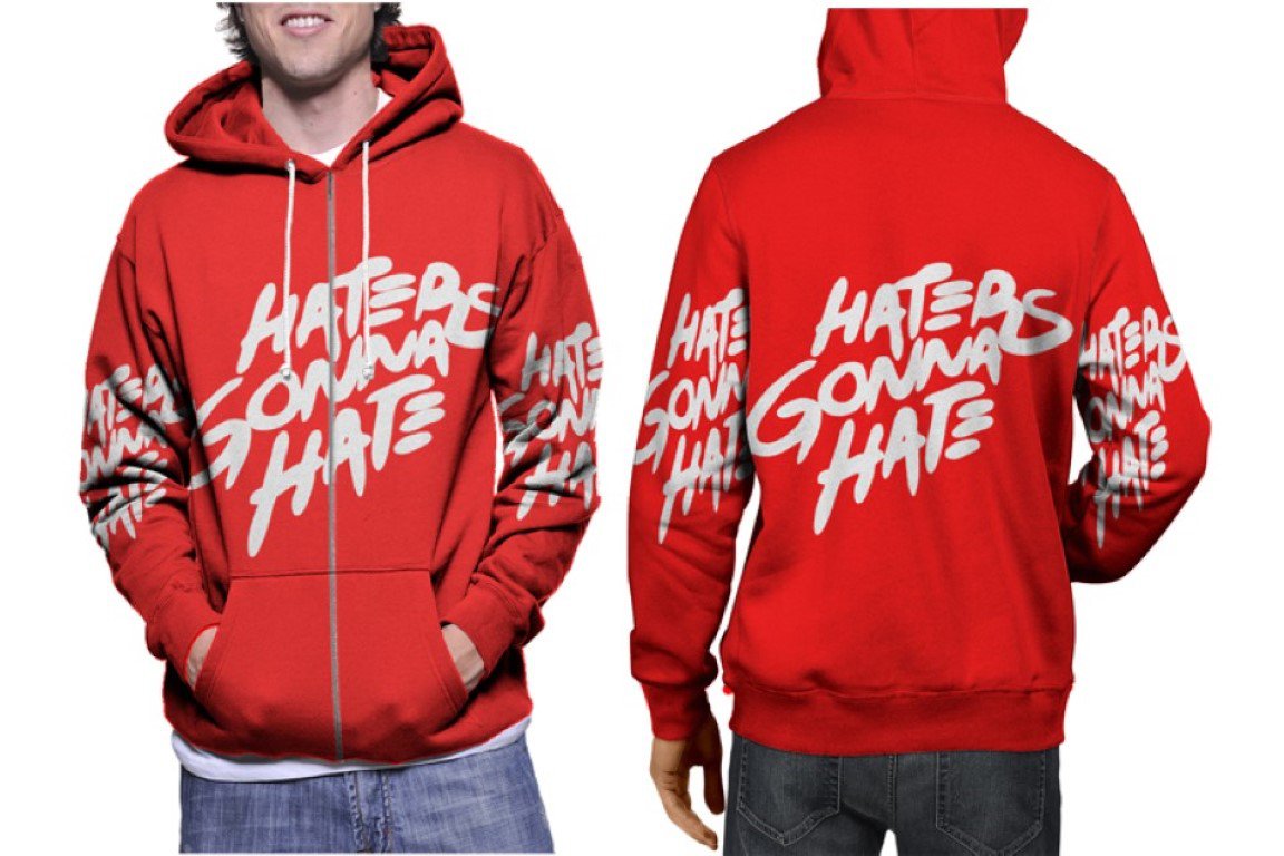 HATERS GONNA HATE Premium Hoodie | Unisex 3D Print Sweatshirt | S-3XL