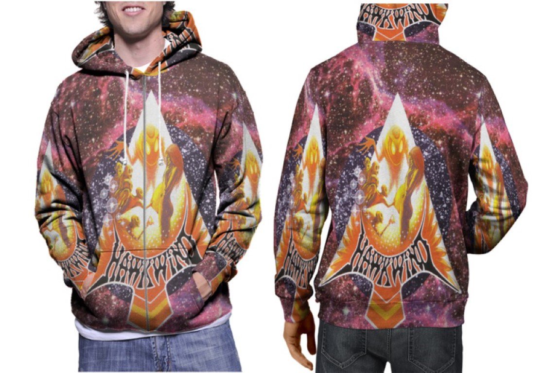 Hawkwind Prog Rock Band Premium Hoodie | Unisex 3D Print Sweatshirt | S-3XL