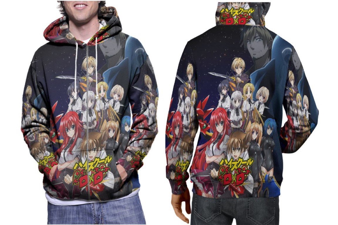 High School DxD Premium Hoodie | Unisex 3D Print Sweatshirt | S-3XL
