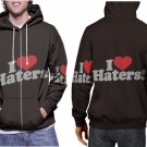 I Love Haters Premium Hoodie | Unisex 3D Print Sweatshirt | S-3XL