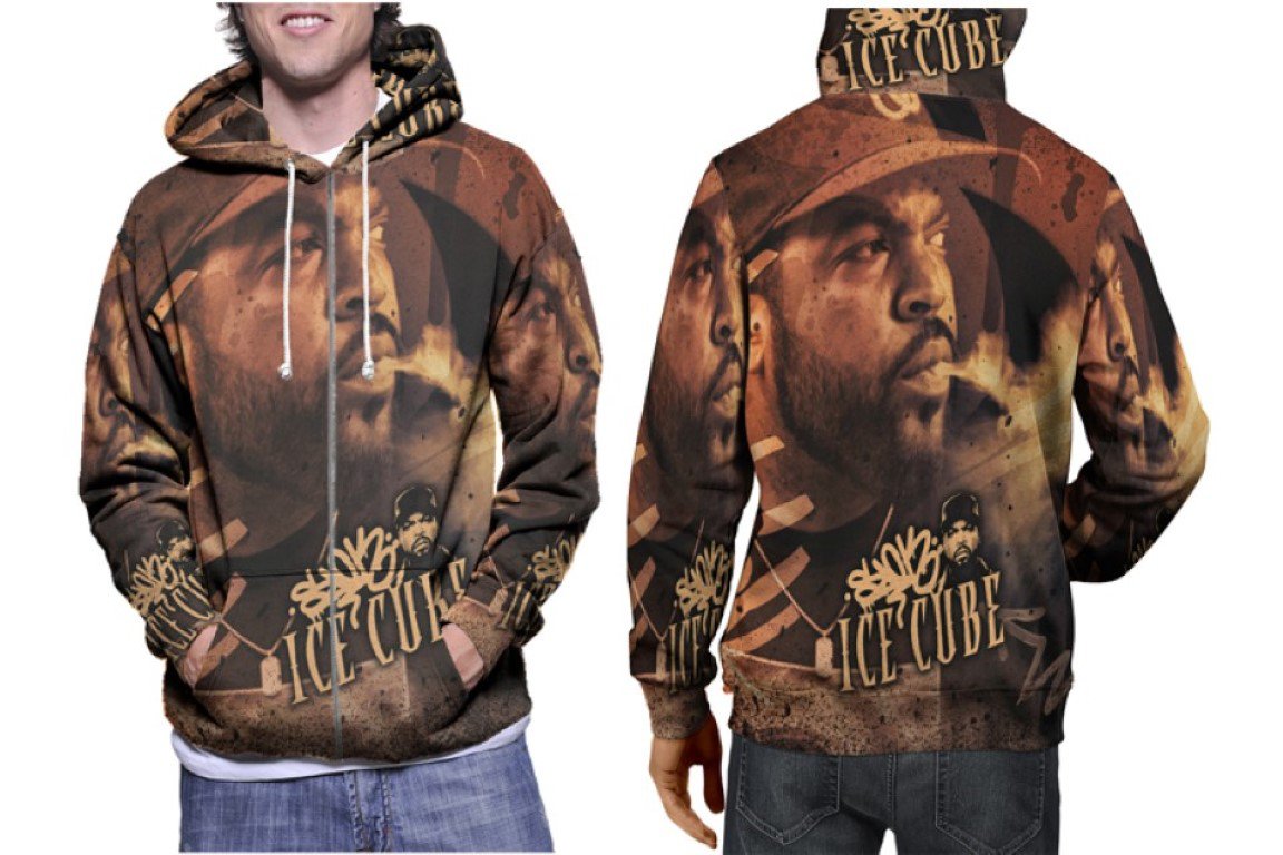 Ice Cube Premium Hoodie | Unisex 3D Print Sweatshirt | S-3XL