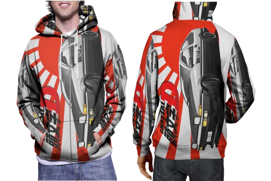 Initial D Premium Hoodie | Unisex 3D Print Sweatshirt | S-3XL