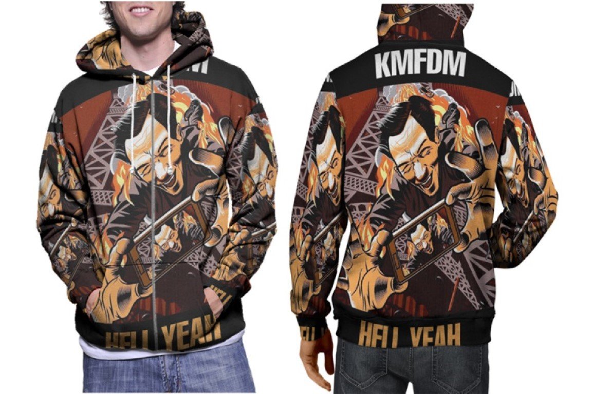KMFDM Industrial Band - Premium 3D Hoodie | Soft Pullover | Unisex S-3XL