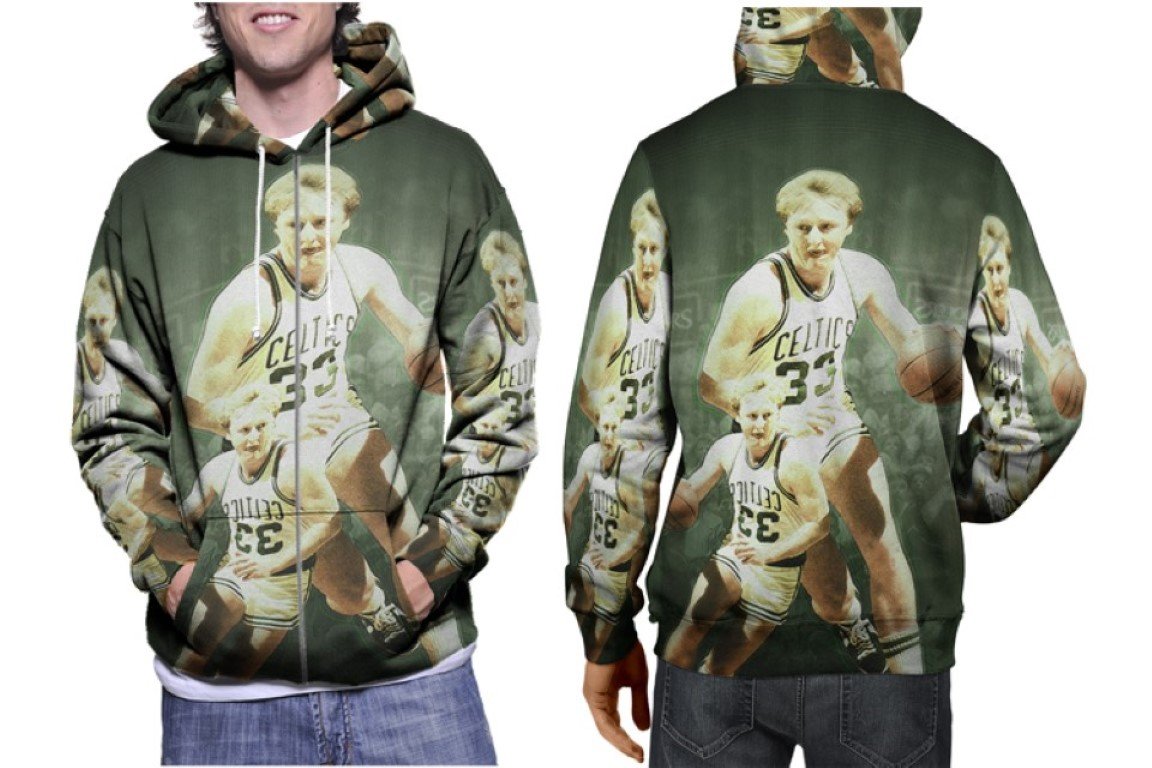 Larry Bird - Premium 3D Hoodie | Soft Pullover | Unisex S-3XL
