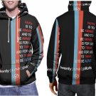 Lyrics Twenty One Pilots White Back Retro Style - Premium 3D Hoodie | Soft Pullover | Unisex S-3XL