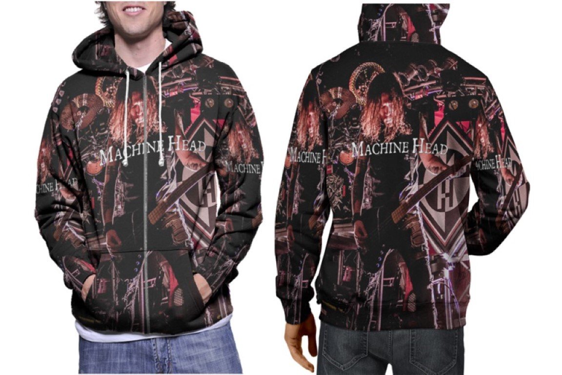 Machine Head Band - Premium 3D Hoodie | Soft Pullover | Unisex S-3XL