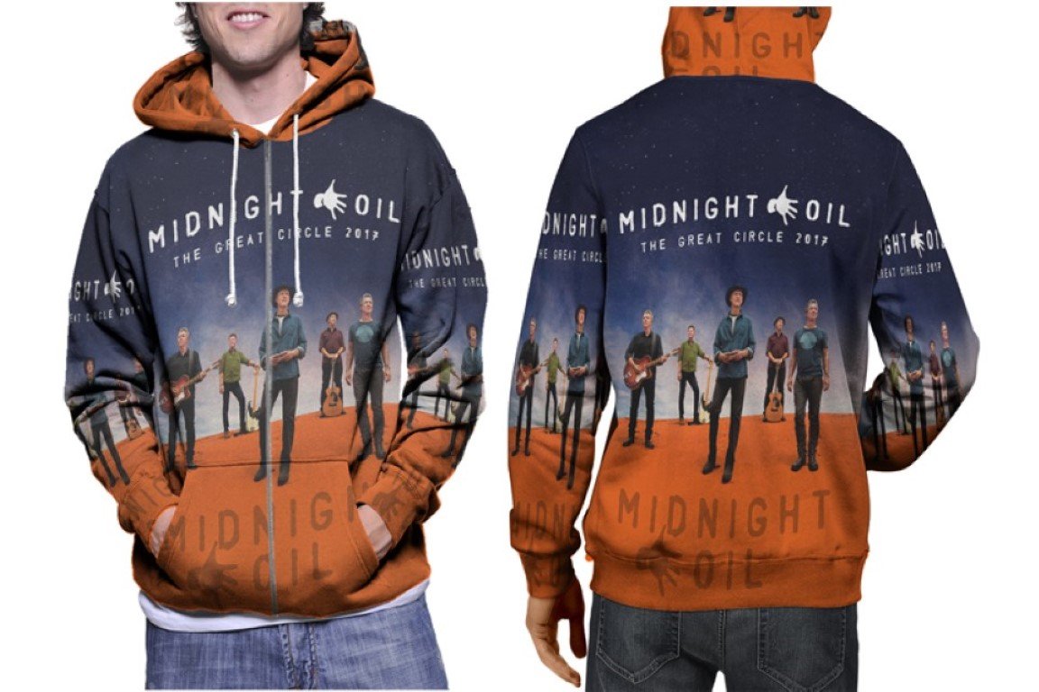 Midnight Oil Tour - Premium 3D Hoodie | Soft Pullover | Unisex S-3XL