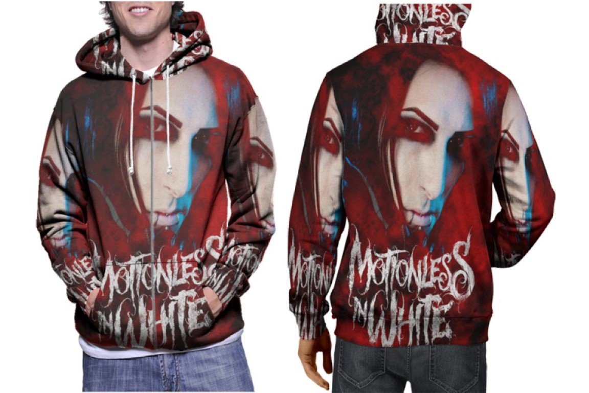 Motionless in White Hoodie // Gothic Metalcore Pullover