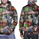 Network Villains Graphic Hoodie // Cyberpunk Style Pullover