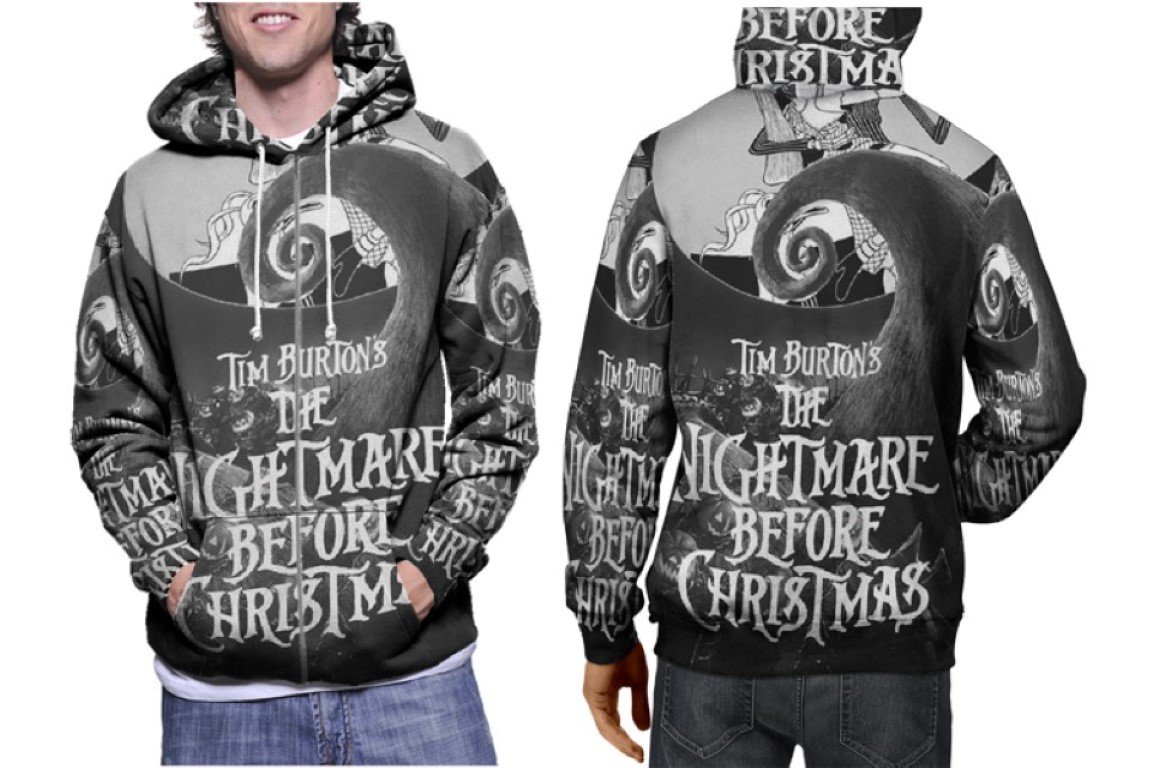Nightmare Before Christmas Hoodie // Jack Skellington Pullover
