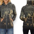 Nikki Smith Revolver Hoodie // Artistic Gun Graphic Pullover