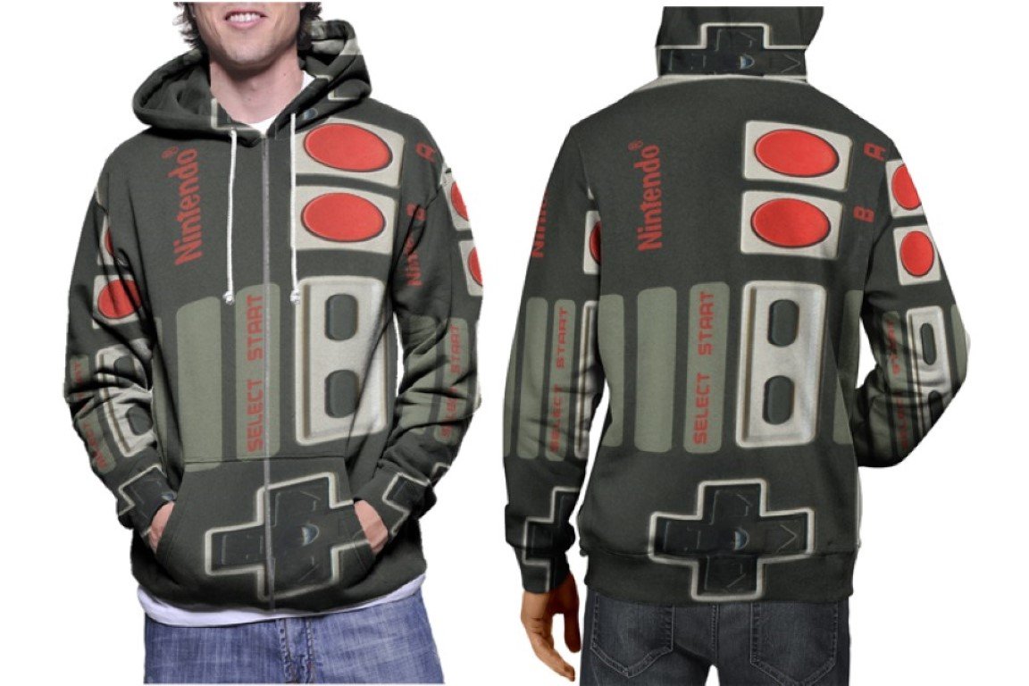Nintendo Classic Logo Hoodie // Retro Gamer Pullover