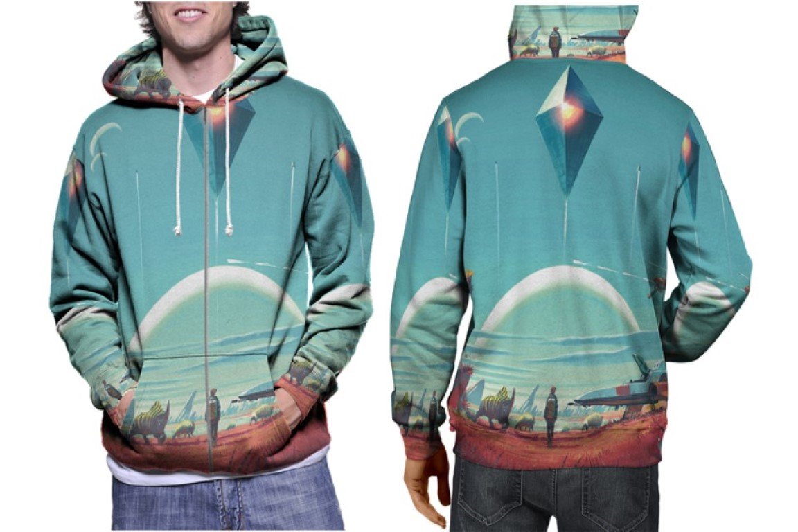 No Man s Sky Game Hoodie // Sci-Fi Space Pullover