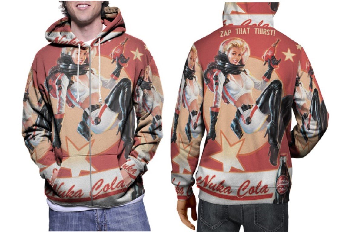 Nuka Cola Fallout Hoodie // Retro Gaming Pullover