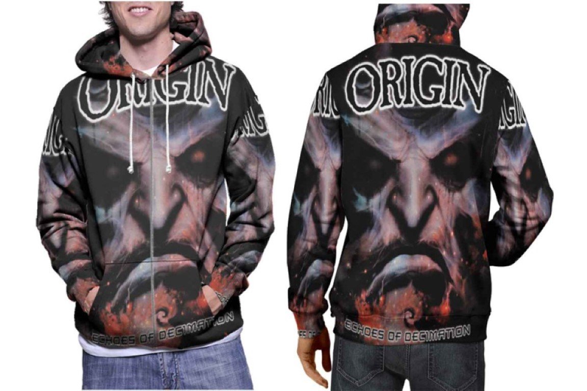 ORIGIN Echoes of Decimation Hoodie // Tech Death Metal Pullover