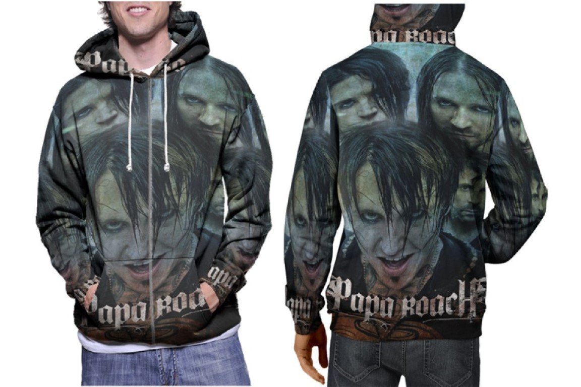 Papa Roach Rock Band Hoodie // Nu Metal Pullover