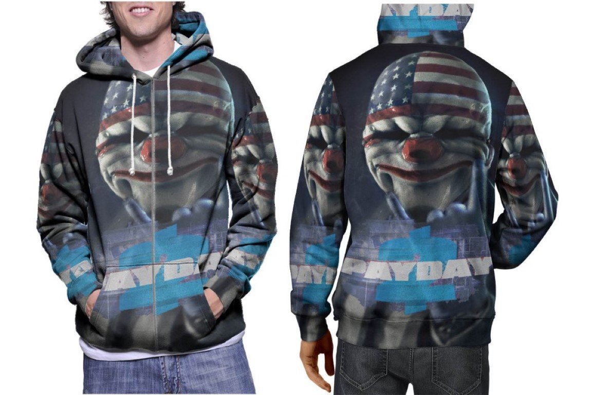 Payday 2 Gameplay Hoodie // Heist Game Art Pullover